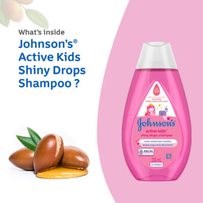 JOHNSON'S Active Kids Shiny Drops Shampoo - Shampo Anak-anak 100ml / 200ml thumbnail 3