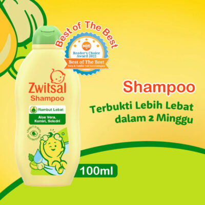 Zwitsal Baby Shampoo Natural Aloe Vera Kemiri Seledri 100 ml No Paraben thumbnail 2