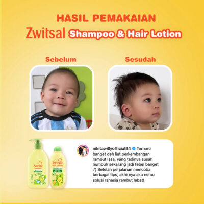Zwitsal Baby Shampoo Natural Aloe Vera Kemiri Seledri 100 ml No Paraben thumbnail 6