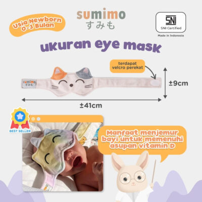 Penutup mata bayi Sumimo Baby Eye Karakter Mask Animal Penutup Mata Bayi thumbnail 2