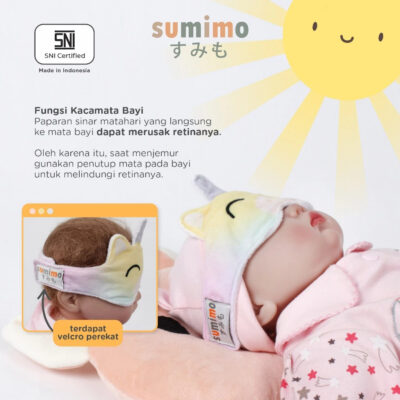Penutup mata bayi Sumimo Baby Eye Karakter Mask Animal Penutup Mata Bayi thumbnail 3