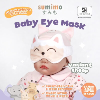 Penutup mata bayi Sumimo Baby Eye Karakter Mask Animal Penutup Mata Bayi thumbnail 4