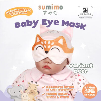 Penutup mata bayi Sumimo Baby Eye Karakter Mask Animal Penutup Mata Bayi thumbnail 5