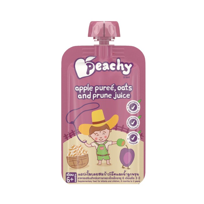 PEACHY R-20 Apple Puree Oats&Prune Juice