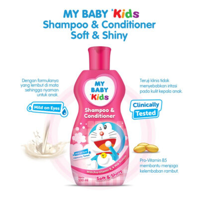 MY BABY Kids Shampoo & Conditioner Doraemon - Sampo & Kondisioner Anak Rambut Wangi dan Halus thumbnail 2