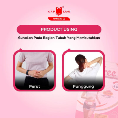 Cap Lang iFree 2 Pads - Pad Hangat 8 Jam Redakan Nyeri Haid - Relaksi otot , kurangi keram thumbnail 4
