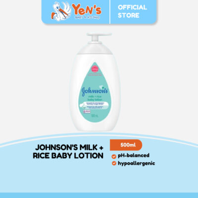 JOHNSON'S Milk & Rice Baby Lotion 500ml - Losion Bayi thumbnail 1