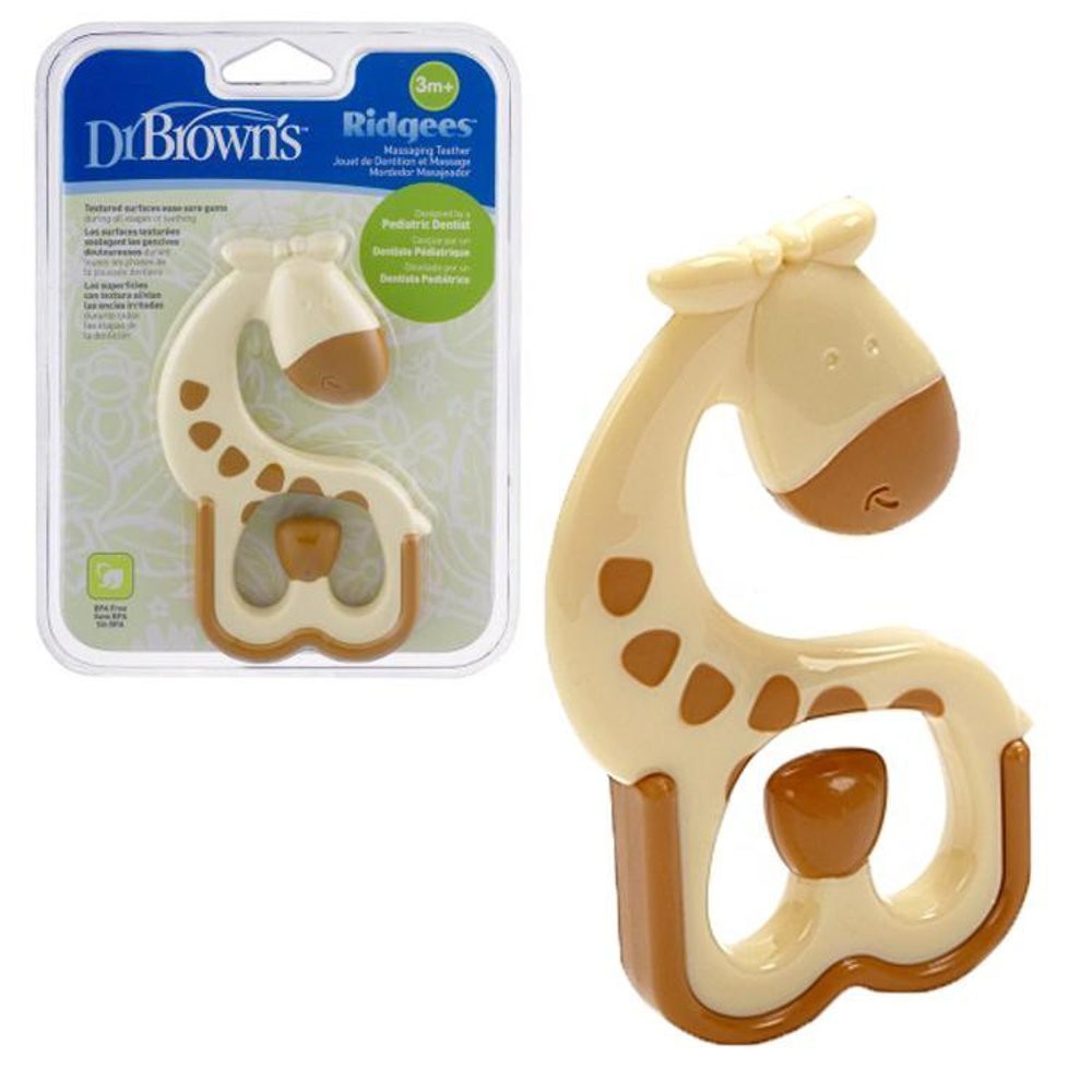 Dr Brown's Ridgees Massaging Teether Giraffe 3m+