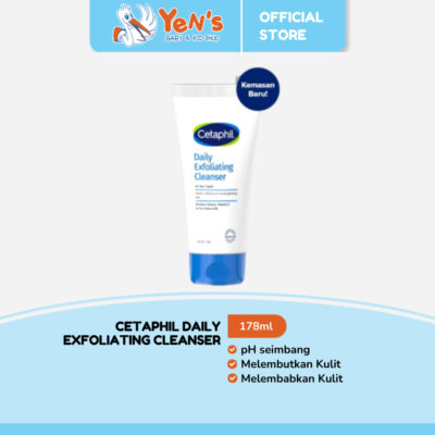 Cetaphil Daily Exfoliating Cleanser 178 ML - Pembersih Muka untuk Eksfoliasi Kulit
