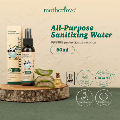Motherlove Sanitizing Water 60ml - Sanitasi Aman Untuk Kulit, Benda, & Udara thumbnail 2