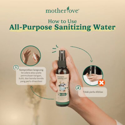 Motherlove Sanitizing Water 60ml - Sanitasi Aman Untuk Kulit, Benda, & Udara thumbnail 4