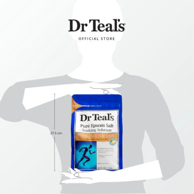Dr Teal's Pure Epsom Salt Soaks/Garam Berendam - Magnesium Sulfate & Menthol 1360 G thumbnail 5