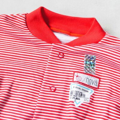 NOVA Baju Kodok Bayi Buka Kaki Motif Garis thumbnail 3