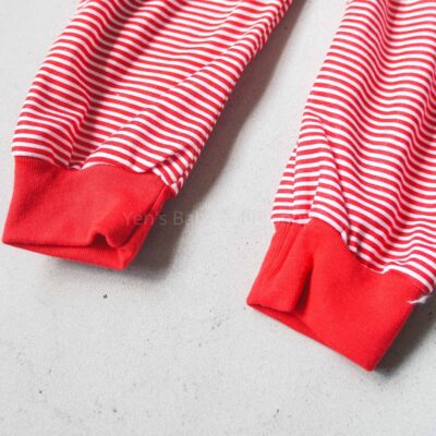 NOVA Baju Kodok Bayi Buka Kaki Motif Garis thumbnail 4
