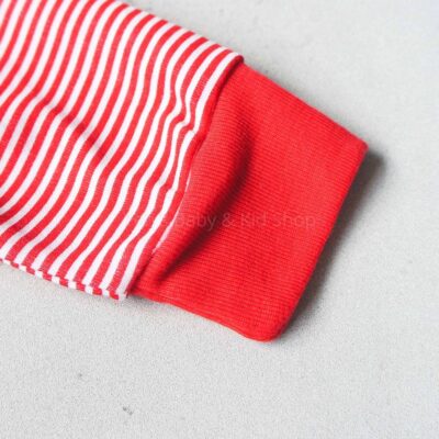 NOVA Baju Kodok Bayi Buka Kaki Motif Garis thumbnail 5