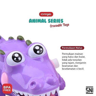 IQANGEL Crocodile Toys / Mainan Bayi Edukatif Motorik / Buaya Lucu thumbnail 4