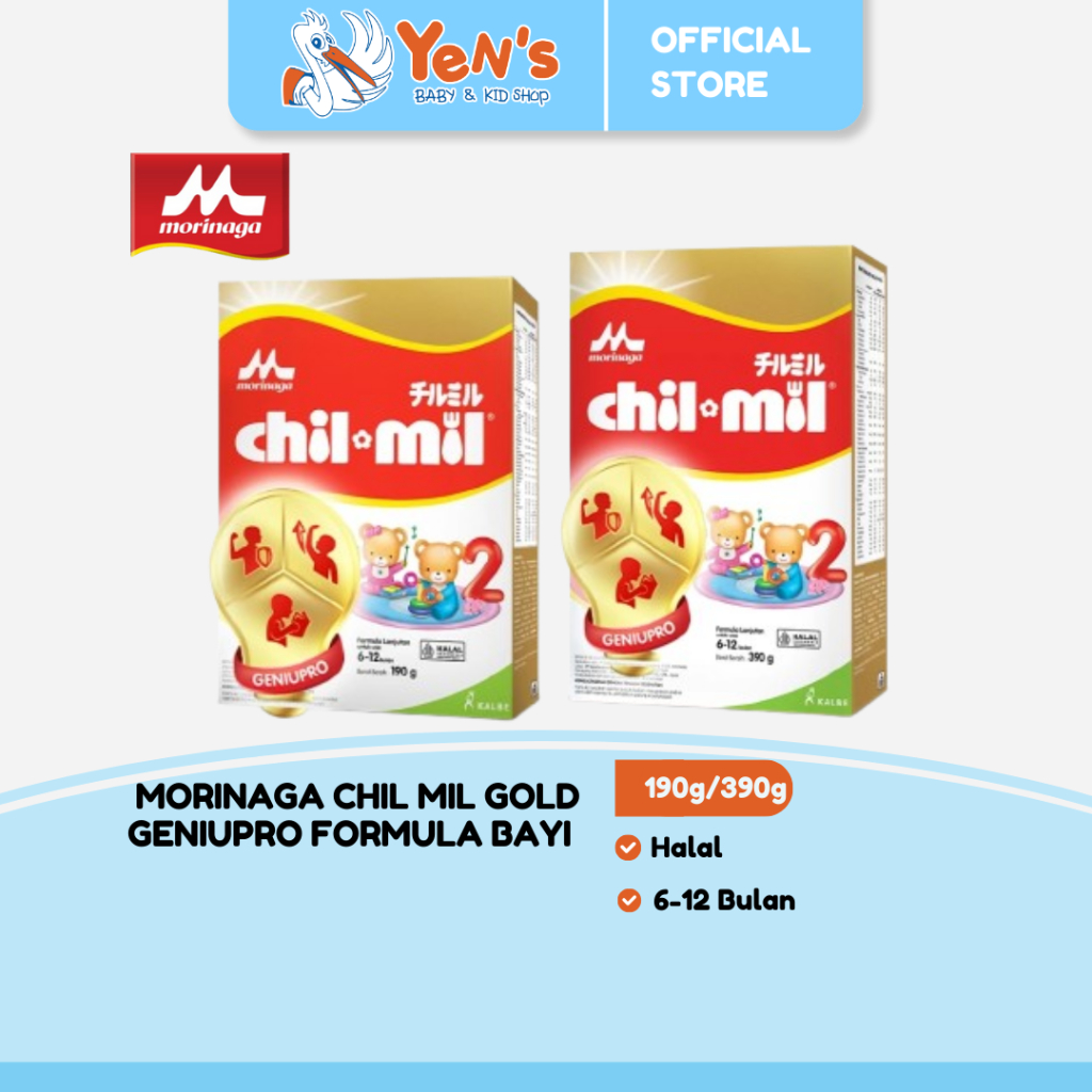 Morinaga Chil Mil Gold Geniupro Formula Bayi Usia 6-12 Bulan 190g / 390g