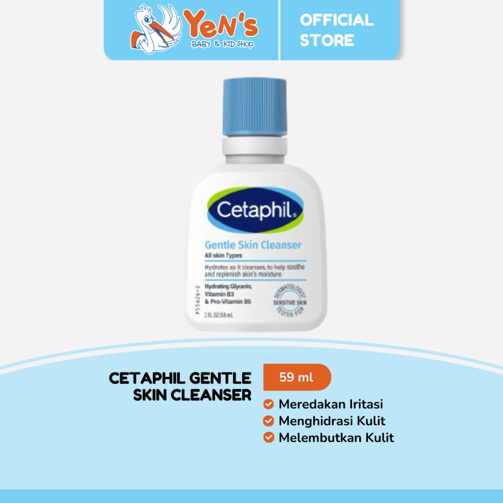 Cetaphil Gentle Skin Cleanser 59ml - Sabun Pembersih Muka Untuk Segala Jenis Kulit