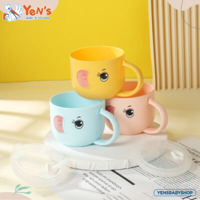 Gelas Jerami Mug / Gelas Minum Anak Elephant