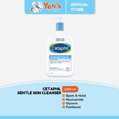 Cetaphil Gentle Skin Cleanser 1000ml Pembersih Muka Untuk Segala Jenis Kulit