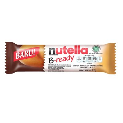 FERRERO Nutella B-Ready 22gr / Cemilan renyah dipadu bersama Nutella thumbnail 3