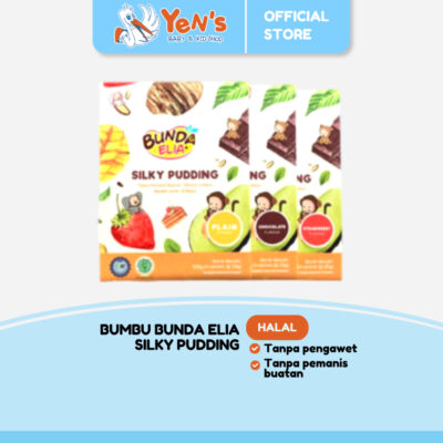 Bumbu Bunda Elia Silky Pudding 25g isi 4 Pcs - Snack Sehat MPASI bayi - Tekstur Lembut