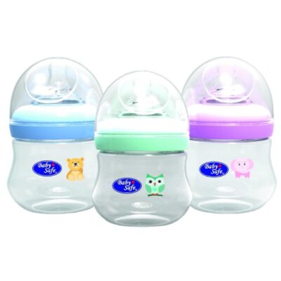 BABY SAFE Wide Neck Bottle - Botol Susu Motif Kartun Gambar 125ml