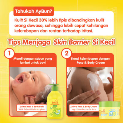 ZWITSAL Baby Face and Body Cream 50 gr - 10X Prebiotic Moisturizer,Chamomile,Vit E Melembutkan Kulit thumbnail 5
