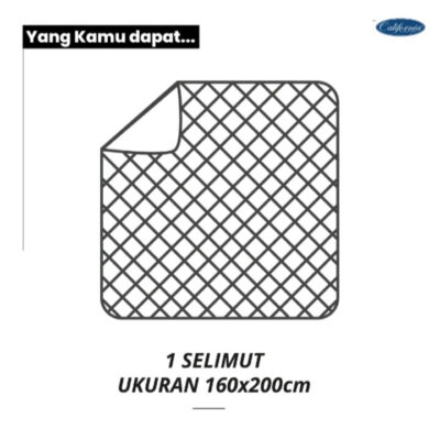 CALIFORNIA Blanket 160x200 - Selimut Flanel lembut thumbnail 2