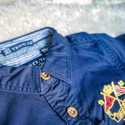 TSNO.7G Kemeja Anak Tangan Pendek Denim thumbnail 3