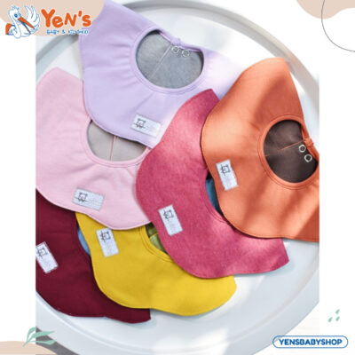 Cocopop Baby Coco Wavy Bib / Slabber Polos Katun Cotton Kecil