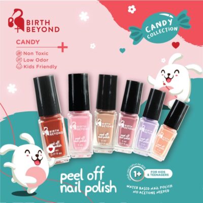 BIRTH BEYOND Peel Off Nail Polish Pack @5ml x 6pcs - Cat Kuku Anak thumbnail 2