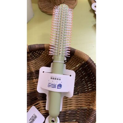 Round brush FB-L4262A / Sisir rambut bulat Pink & Hijau thumbnail 4
