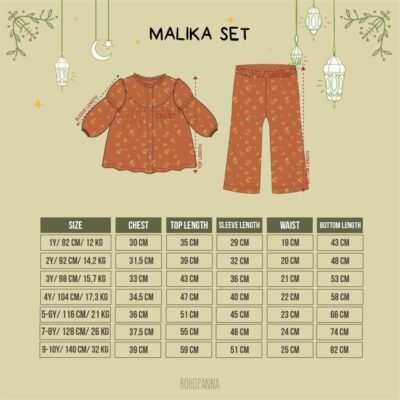 BOHOPANNA Setelan Muslim Malika - Setelan Muslim Anak Perempuan thumbnail 2