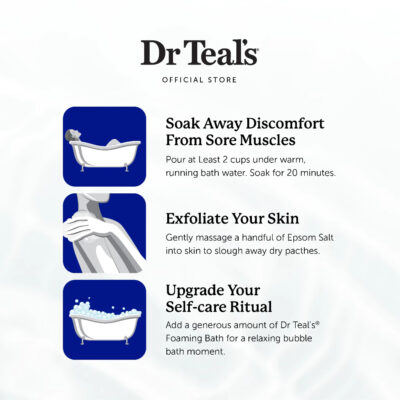 Dr Teal's Pure Epsom Salt Soaks / Garam Berendam - Vit C & Citrus Essential Oil 1360g thumbnail 6