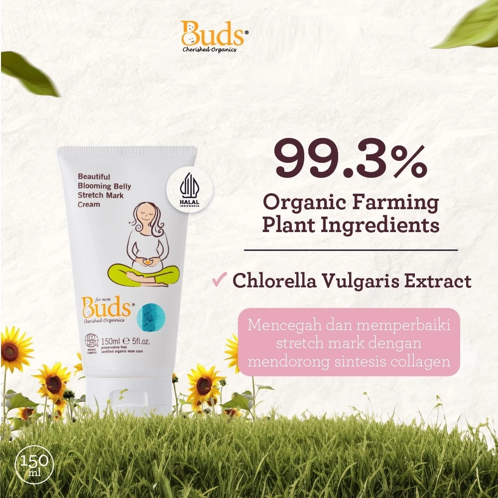 Buds Organics Beautiful Blooming Belly Stretch Mark Cream 150ml