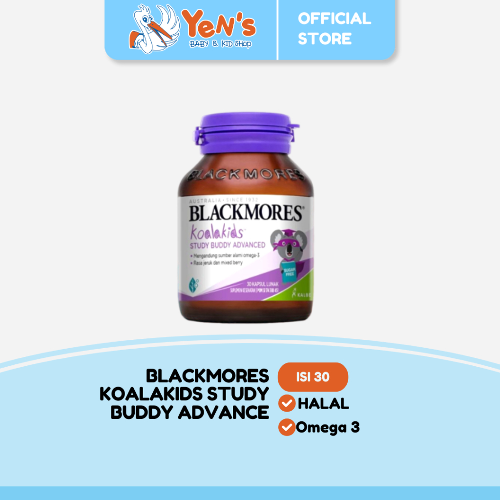 Blackmores Koalakids Study Buddy Advance (30) Rasa jeruk dan raspberry