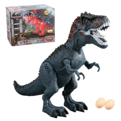 Robot T-Rex Dinosaurus World Bertelur
