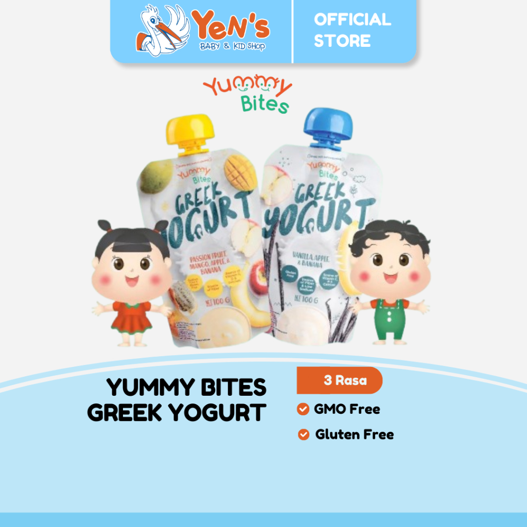 YUMMY BITES Greek Yogurt 100gr Snack Baby HALAL