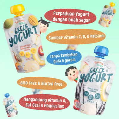 YUMMY BITES Greek Yogurt 100gr Snack Baby HALAL thumbnail 4
