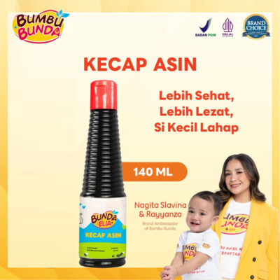Bumbu Bunda Kecap Asin 140ml - Kecap Asin MPASI & Kecap Anak | Tanpa MSG & Tanpa Pengawet