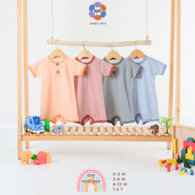 NOVA Romper Ezy Stripes New Season / Jumpsuit Bayi Dan Anak (0-12 Bulan)