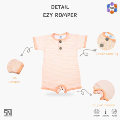 NOVA Romper Ezy Stripes New Season / Jumpsuit Bayi Dan Anak (0-12 Bulan) thumbnail 3