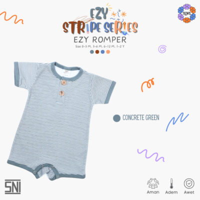 NOVA Romper Ezy Stripes New Season / Jumpsuit Bayi Dan Anak (0-12 Bulan) thumbnail 5