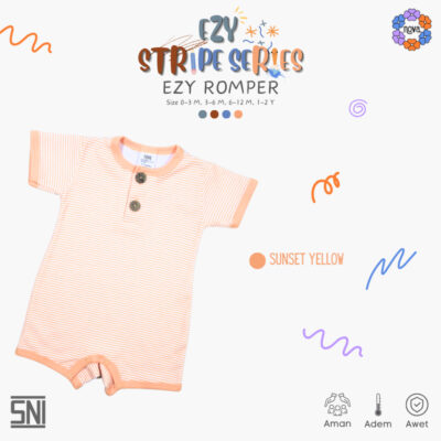 NOVA Romper Ezy Stripes New Season / Jumpsuit Bayi Dan Anak (0-12 Bulan) thumbnail 6