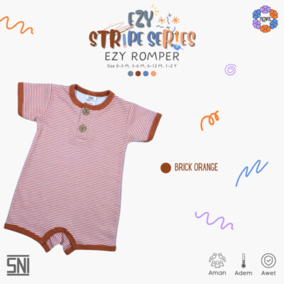 NOVA Romper Ezy Stripes New Season / Jumpsuit Bayi Dan Anak (0-12 Bulan) thumbnail 7