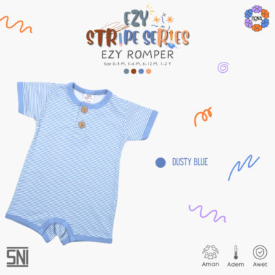NOVA Romper Ezy Stripes New Season / Jumpsuit Bayi Dan Anak (0-12 Bulan) thumbnail 8