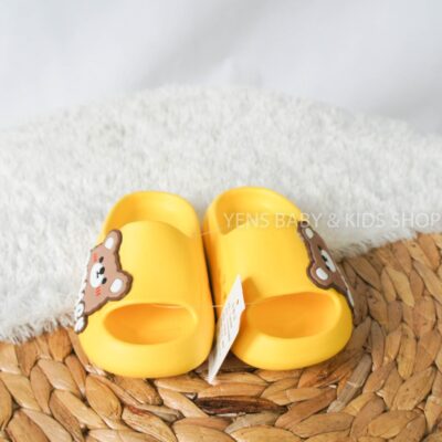 Sandal Anak Slop Karet Karakter Beruang - Sandal Anak Model Slip On Flat thumbnail 4