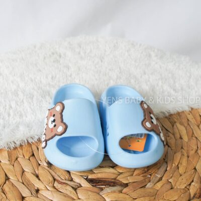 Sandal Anak Slop Karet Karakter Beruang - Sandal Anak Model Slip On Flat thumbnail 5