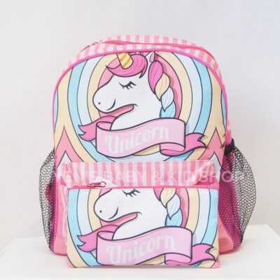 Tas Ransel Anak - Unicorn Rainbow / Tas Gendong Backpack